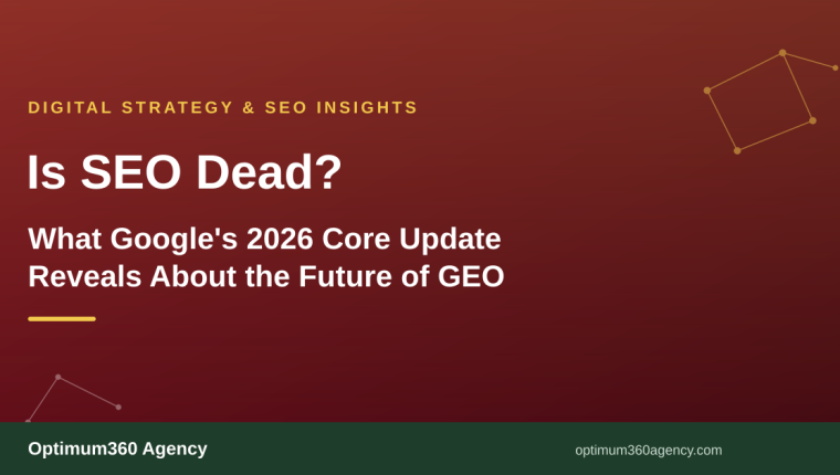 Is SEO Dead? What Google's 2026 Core Update Reveals About the Future of GEO.