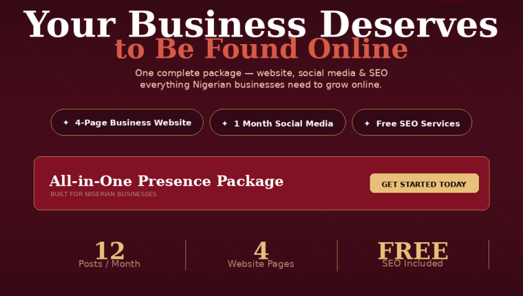 All-in-One Presence Package: The Simple Way Nigerian Businesses Can Build a Powerful Online Presence
